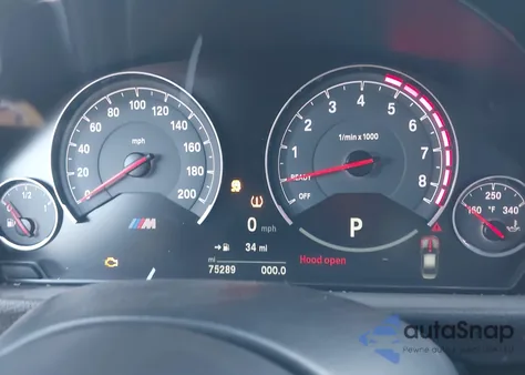 2017 BMW M3 из США, поврежденный, VIN WBS8M9C33H5G85350